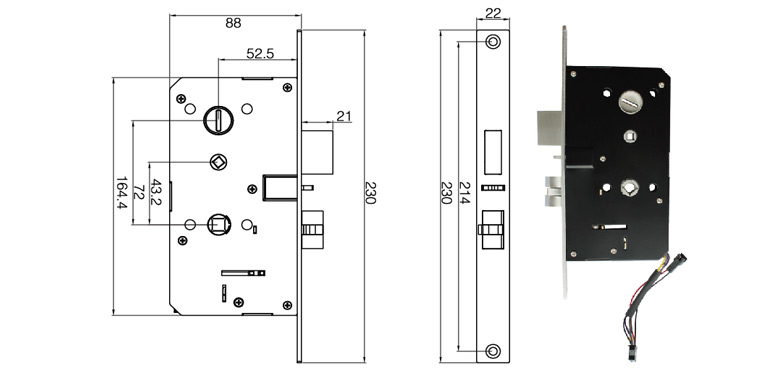 European standard mortise lock