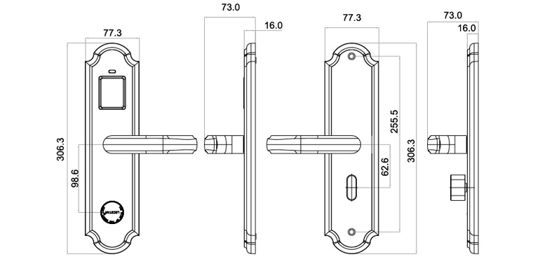 Magnetic card locks