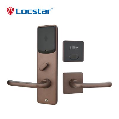 Security ANSI Mortise Split Intelligent Electronic Keyless Entry Smart Rfid Hotel Card Lock -LOCSTAR