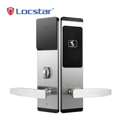 Electronic Handle High Cost-Performance Security Electric Hardware Digital Hotel Locking Rfid Smart Card Door Lock -LOCSTAR
