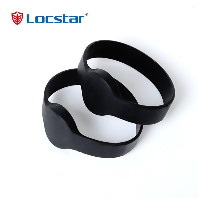 Locstar Customize Logo Bulk Cheap Silicone Bracelets Access Control RFID Smart Wristband Waterproof Swipe Card Door Bracelet